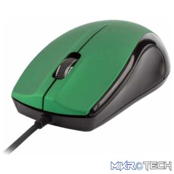 3B USB Wired Large Optical Mouse  MU110 Green